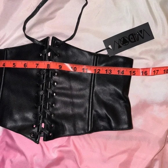 NWT Dolls Kill Widow Bound By Soul Waist Cincher Corset Size L/XL - Picture 8 of 15